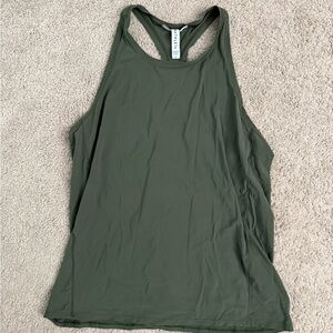 Athleta Olive Green Racerback Tank Top